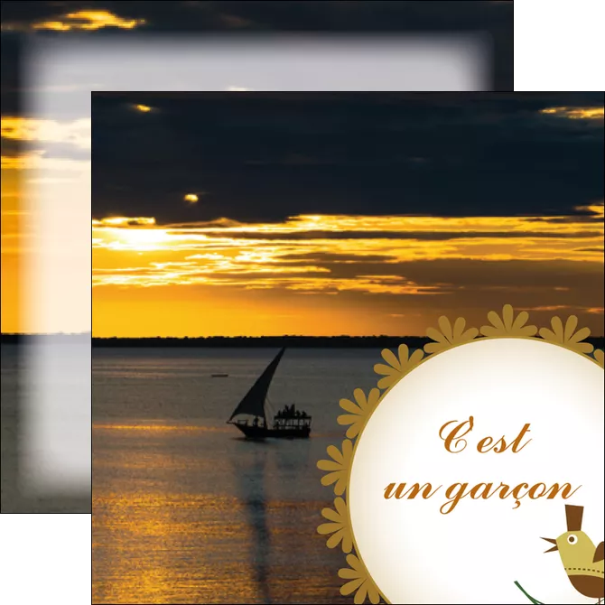 modele en ligne flyers pirogue plage mer MIFCH36970