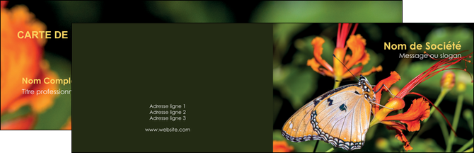 imprimer carte de visite belle photo de papillon macro couleur MLGI37008