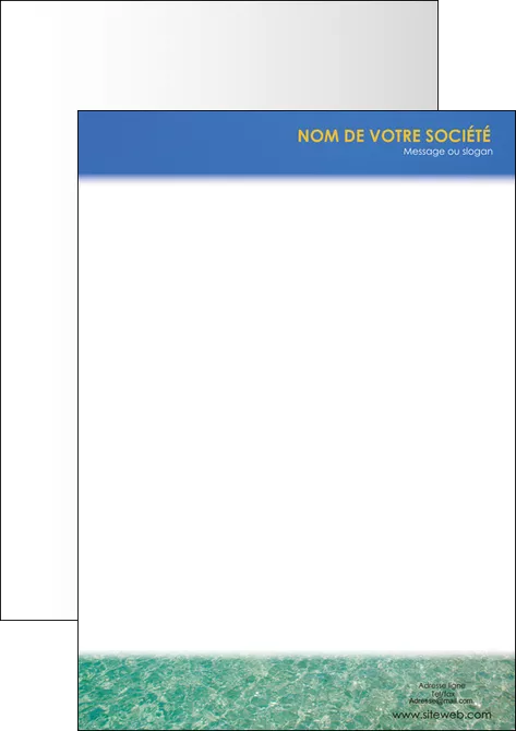 creer modele en ligne tete de lettre sejours plage sable mer MLGI37044