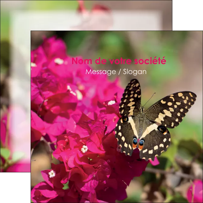 imprimerie flyers agriculture papillons fleurs nature MLGI37106