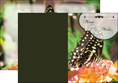 creation graphique en ligne depliant 2 volets  4 pages  jardin nature feuilles MLGI37352