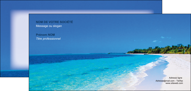 realiser carte de correspondance sejours plage mer sable blanc MIS37596