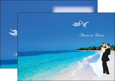 realiser depliant 2 volets  4 pages  plage mer sable blanc MLGI37610