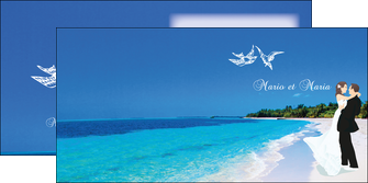 creation graphique en ligne depliant 2 volets  4 pages  plage mer sable blanc MLGI37620