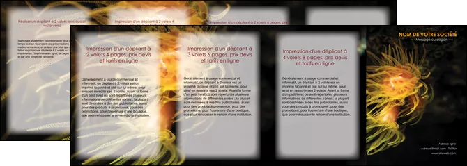 realiser depliant 4 volets  8 pages  animal meduse fond de mer plongee MIFCH37782