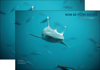 imprimer affiche animal requin plongee ocean MLGI37856