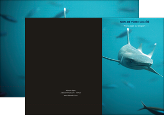 exemple pochette a rabat animal requin plongee ocean MLGI37888