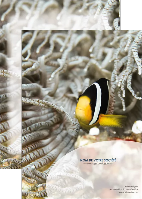 modele en ligne affiche animal poisson plongee nature MIFBE37900
