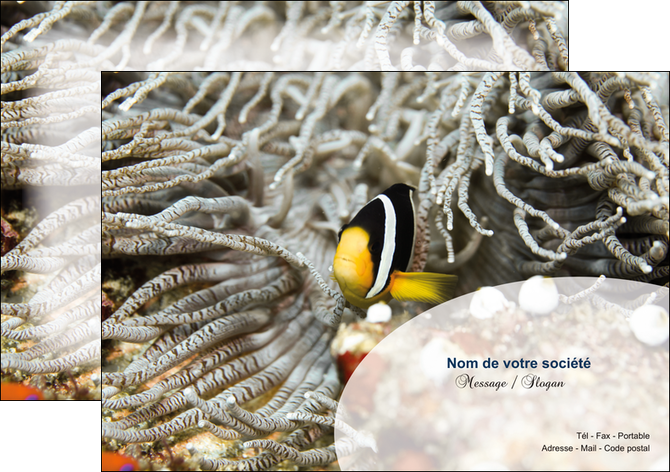impression flyers animal poisson plongee nature MIFCH37928