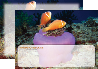 imprimer affiche animal poissons rouge plongee univers sous marine MLGI37996