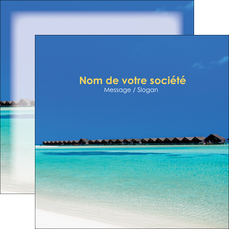modele flyers sejours plage bungalow mer MIFBE38024