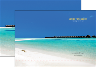 imprimer pochette a rabat sejours plage bungalow mer MLGI38048