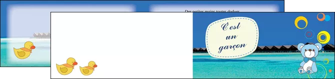 faire depliant 2 volets  4 pages  plage mer bungalow MLIGLU38056