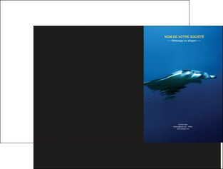 creation graphique en ligne pochette a rabat animal poissons animal plongee MIFLU38804