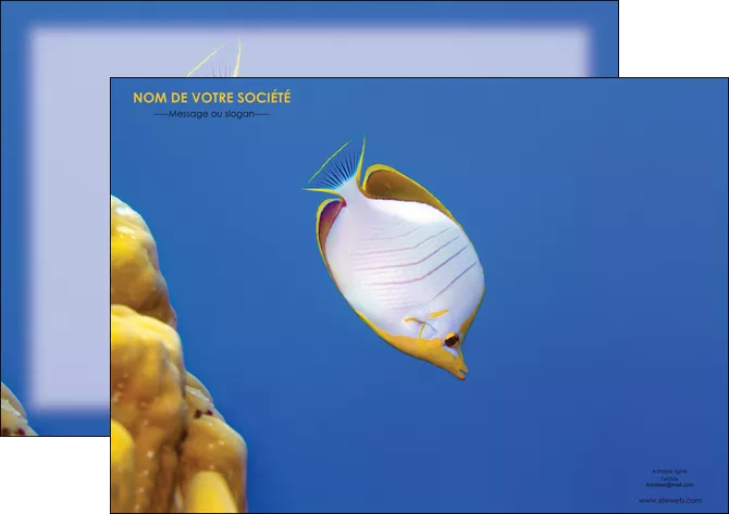 modele affiche poisson et crustace poissons mer ocean MLGI38876