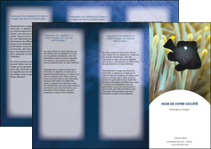 personnaliser modele de depliant 3 volets  6 pages  animal poisson animal animaux MLIG39064