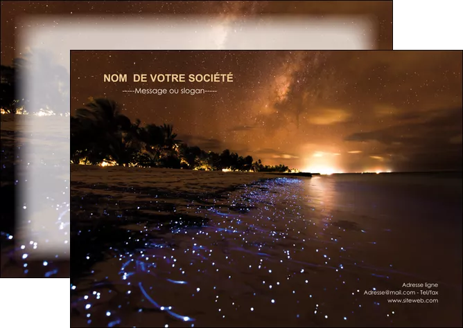 cree flyers tourisme  plage bord de mer couche de soleil MIFCH39212