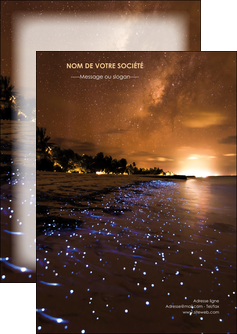 imprimerie flyers tourisme  plage bord de mer couche de soleil MLIP39214