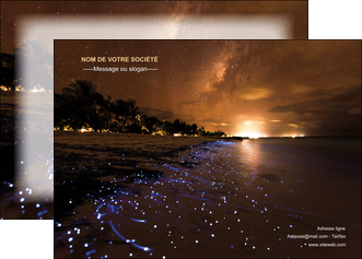 realiser affiche tourisme  plage bord de mer couche de soleil MLGI39240