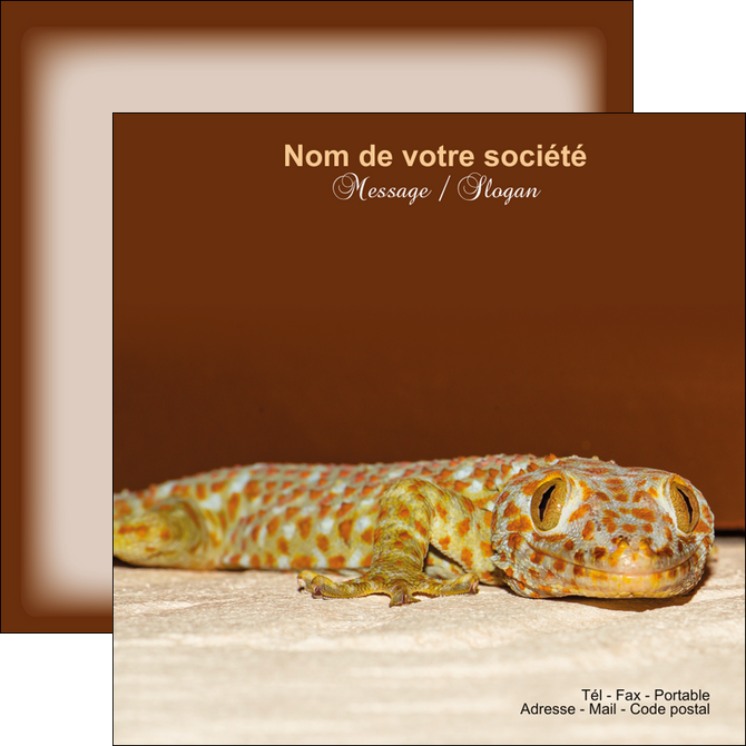 personnaliser maquette flyers animal reptile cameleon animal MLGI39494