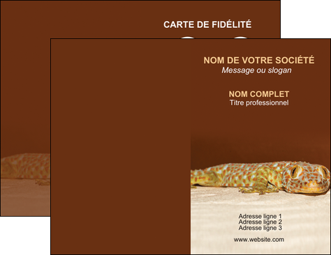 personnaliser modele de carte de visite animal reptile cameleon animal MLGI39510