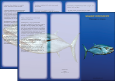 modele en ligne depliant 3 volets  6 pages  animal poissons animal bleu MIF39612