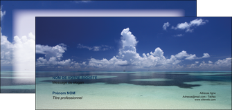 modele carte de correspondance ciel bleu plage MIDLU39674