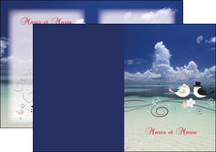 personnaliser modele de depliant 2 volets  4 pages  oiseaux couple doiseaux ciel MLGI39720