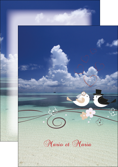 imprimer flyers oiseaux couple doiseaux ciel MLGI39722