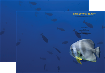 creer modele en ligne pochette a rabat animal poisson poissonnier poissonnerie MLGI39762