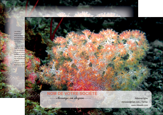 creation graphique en ligne set de table fleurs fleurs sous marine herbier MLGI39952