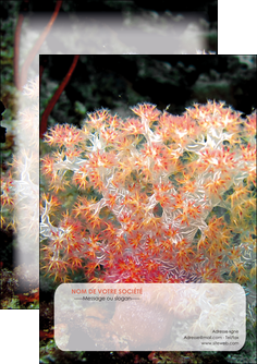 faire modele a imprimer flyers fleurs fleurs sous marine herbier MLGI39966