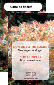exemple carte de visite fleurs fleurs sous marine herbier MLGI39974