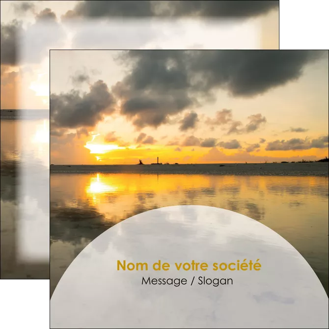 modele en ligne flyers sejours couche de soleil plage ile MLGI40020