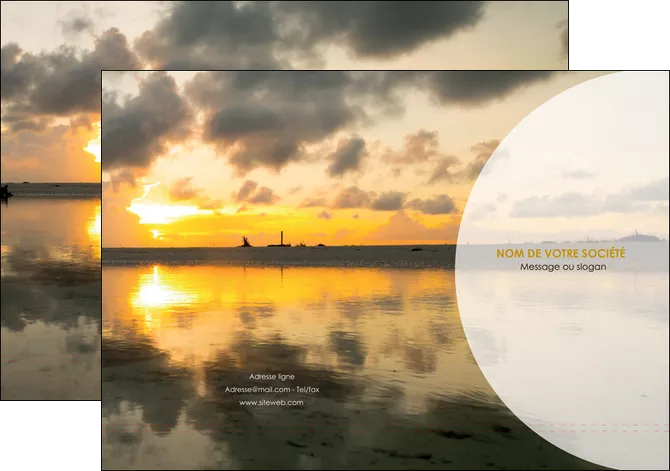 faire pochette a rabat sejours couche de soleil plage ile MLIGLU40040