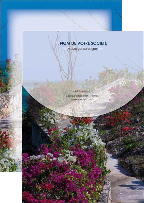 cree flyers fleuriste et jardinage allee des fleurs rue des fleurs fond MLGI40050