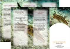 imprimerie depliant 3 volets  6 pages  animal crevette crustace animal MLIP40130