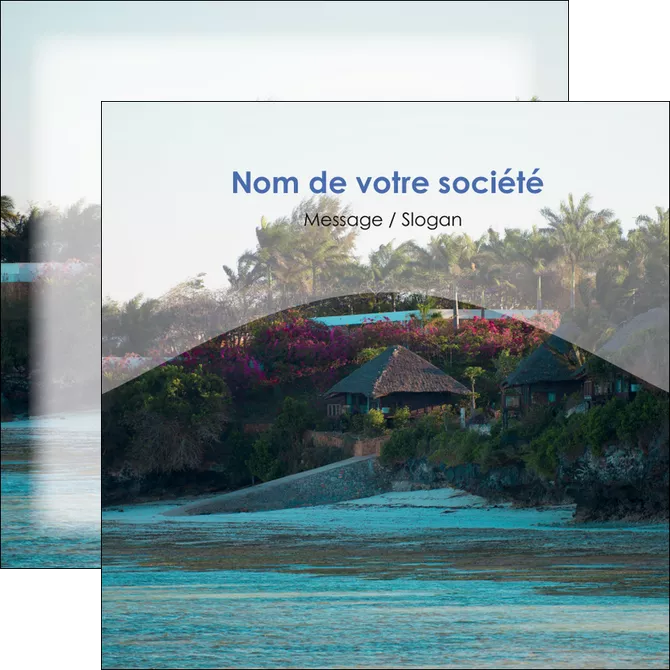 creation graphique en ligne flyers agence immobiliere maison sur plage immobilier immobilier de luxe MLGI40258