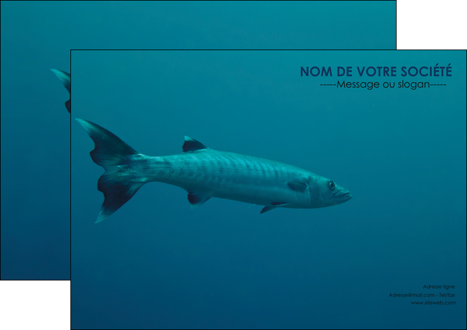 realiser affiche animal poisson plongee nature MIFBE40368
