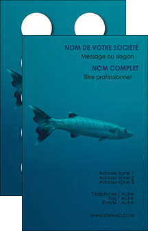 personnaliser modele de carte de visite animal poisson plongee nature MIDCH40370