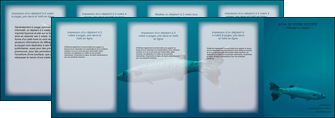 imprimer depliant 4 volets  8 pages  animal poisson plongee nature MIFCH40388