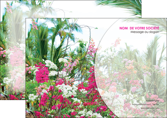 faire modele a imprimer flyers fleuriste et jardinage fleurs plantes nature MLGI40460