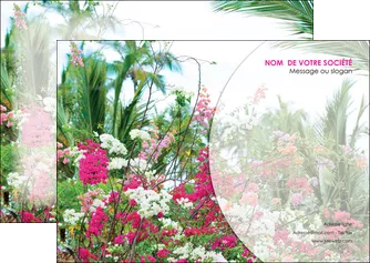 faire modele a imprimer flyers fleuriste et jardinage fleurs plantes nature MLGI40460