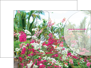 personnaliser maquette pochette a rabat fleuriste et jardinage fleurs plantes nature MLGI40474