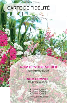 creer modele en ligne carte de visite fleuriste et jardinage fleurs plantes nature MLGI40478