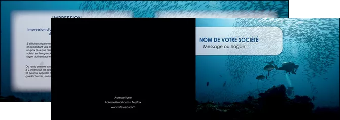 cree depliant 2 volets  4 pages  plongee  plongee plongee sous  marine plongeurs MLGI40542