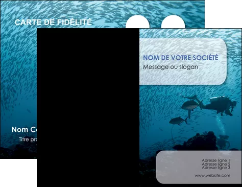 creer modele en ligne carte de visite plongee  plongee plongee sous  marine plongeurs MLGI40550