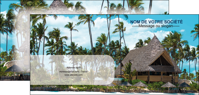 creation graphique en ligne flyers agence immobiliere maison maison sur la plage lotissement MIFLU40598