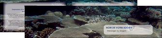 maquette en ligne a personnaliser depliant 2 volets  4 pages  plongee  massif de corail mer nature MIFCH40626