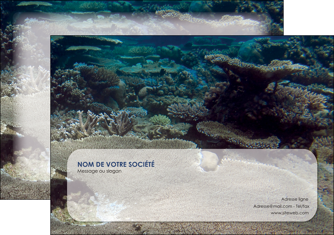 impression affiche plongee  massif de corail mer nature MIFCH40644
